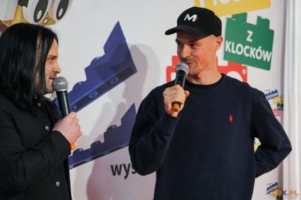 Piotr Żyła przed odsłonięciem figury/fot.ox.pl/Bartłomiej Kukucz